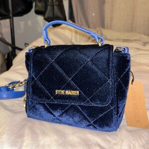 Steve Madden navy blue handbag